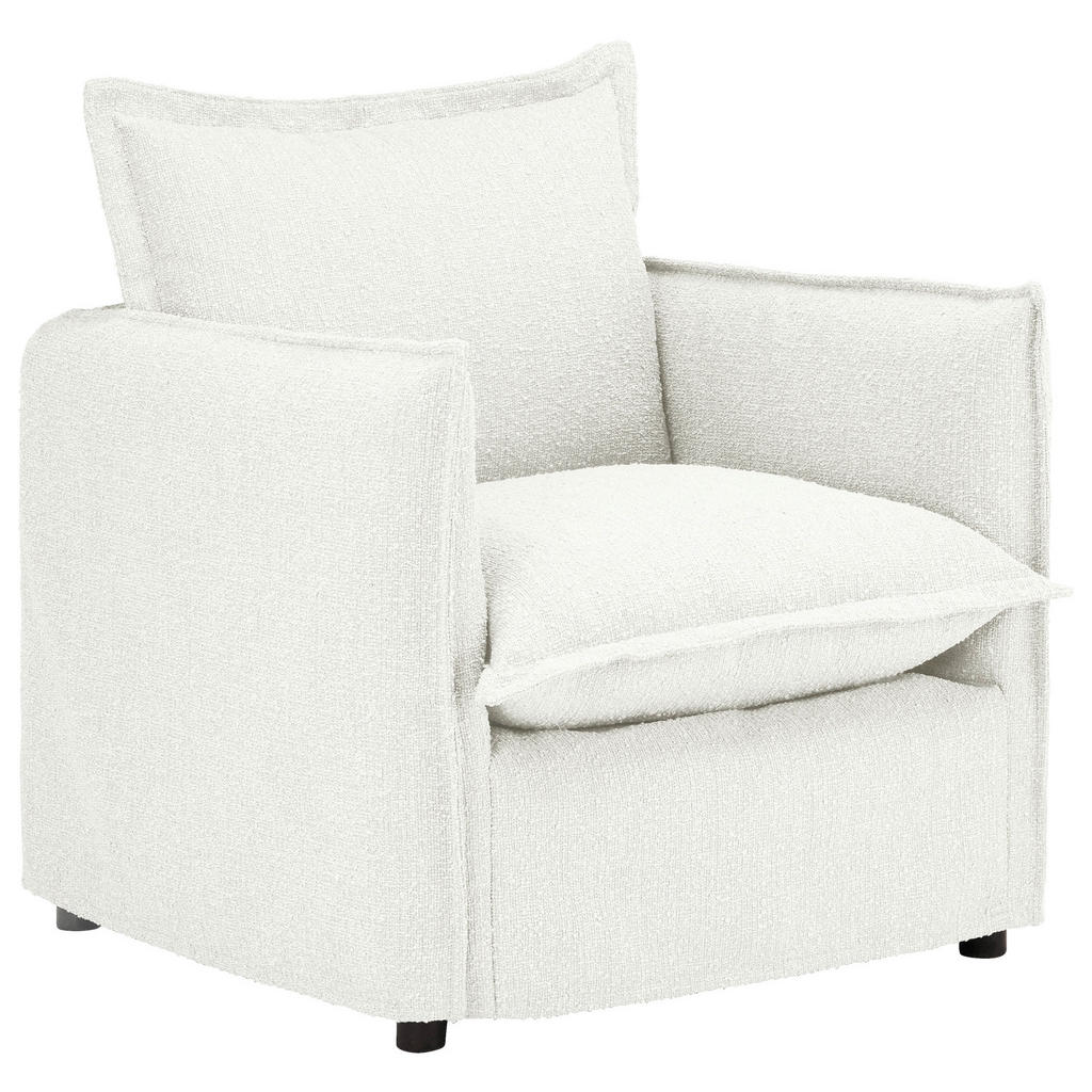 Livetastic KŘESLO, textil, bílá