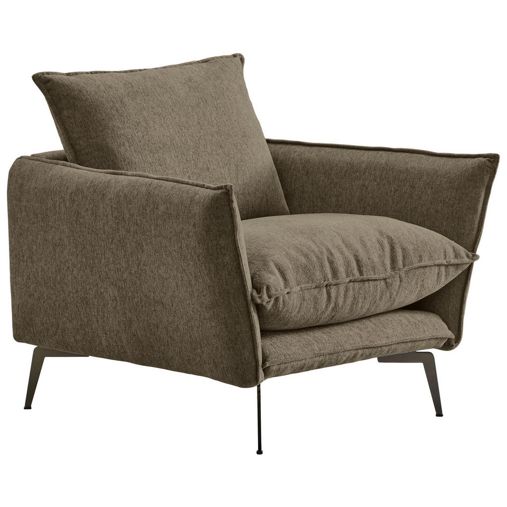 Livetastic KŘESLO, textil, hnědá 1