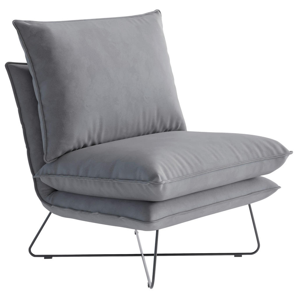 Livetastic KŘESLO, textil, světle šedá 1