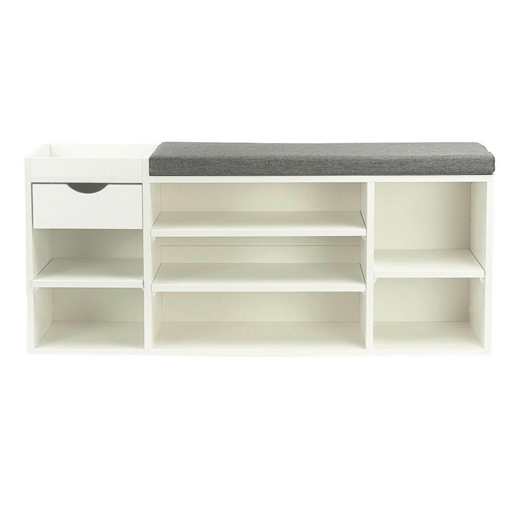 Livetastic LAVICE S BOTNÍKEM, bílá, 100/45/30 cm