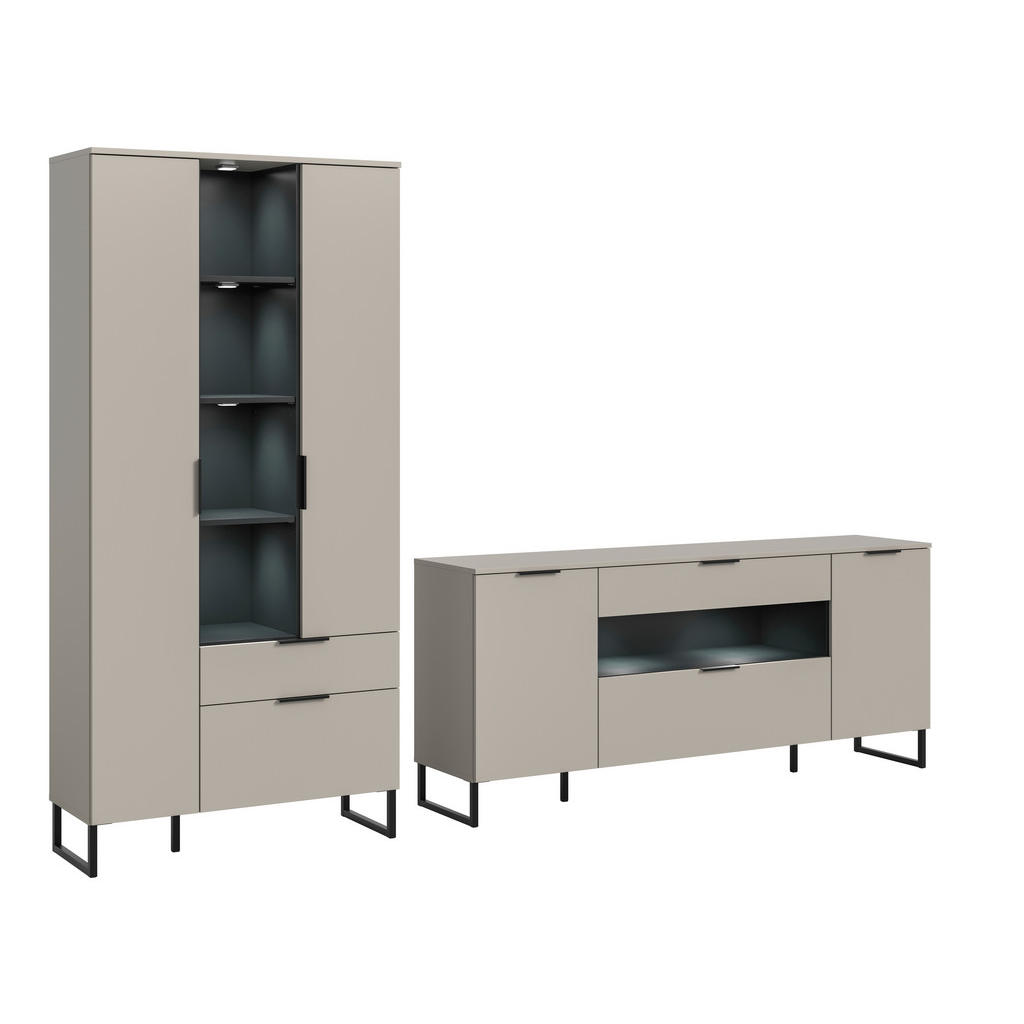 Livetastic OBÝVACÍ STĚNA černá, kašmírová 1