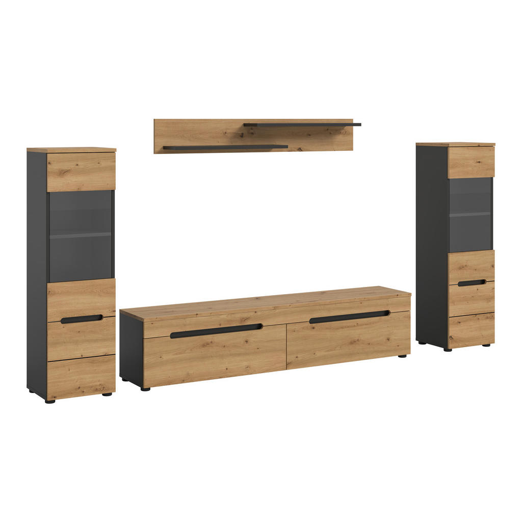 Livetastic OBÝVACÍ STĚNA dub artisan 1