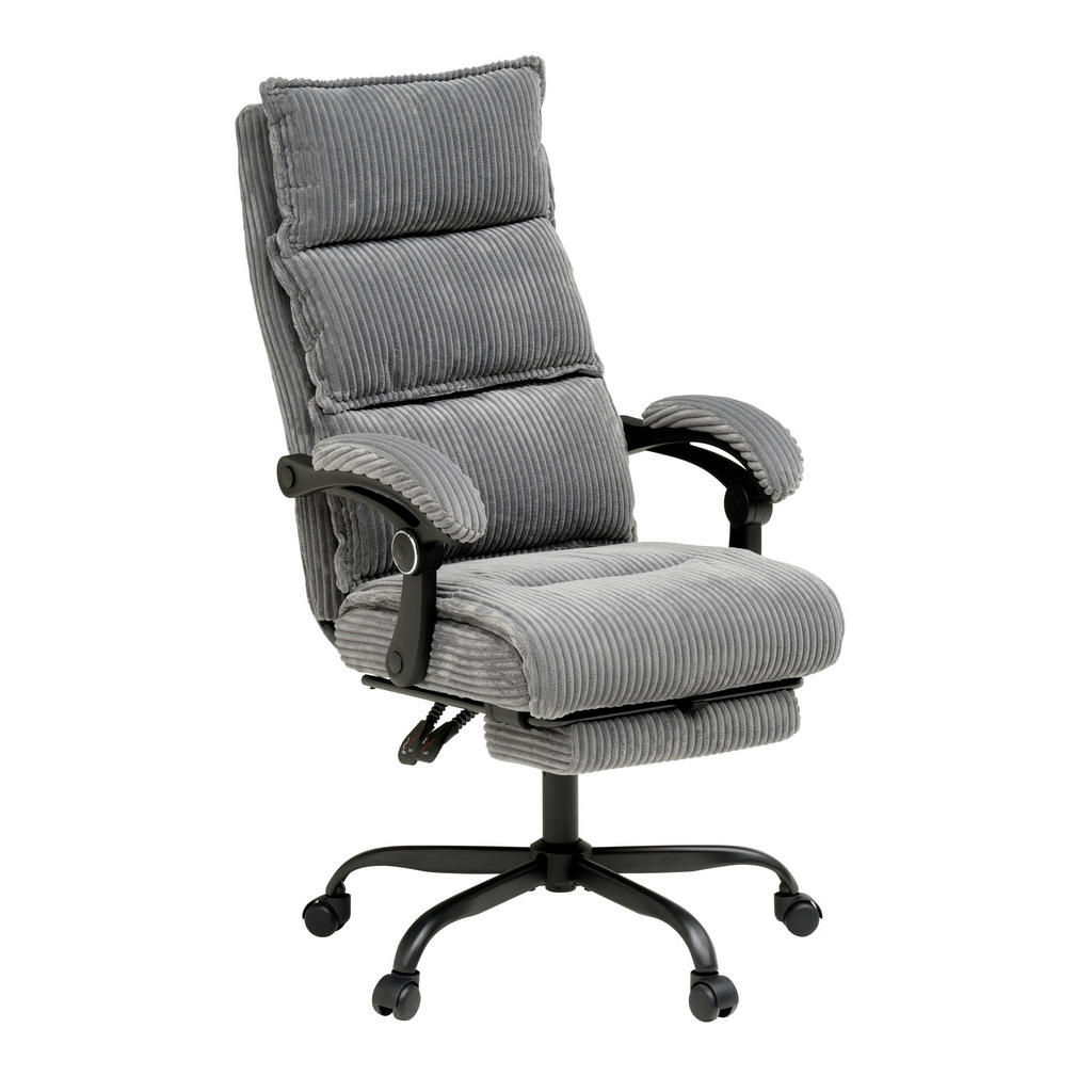 Livetastic OTOČNÁ ŽIDLE, manšestr, šedá