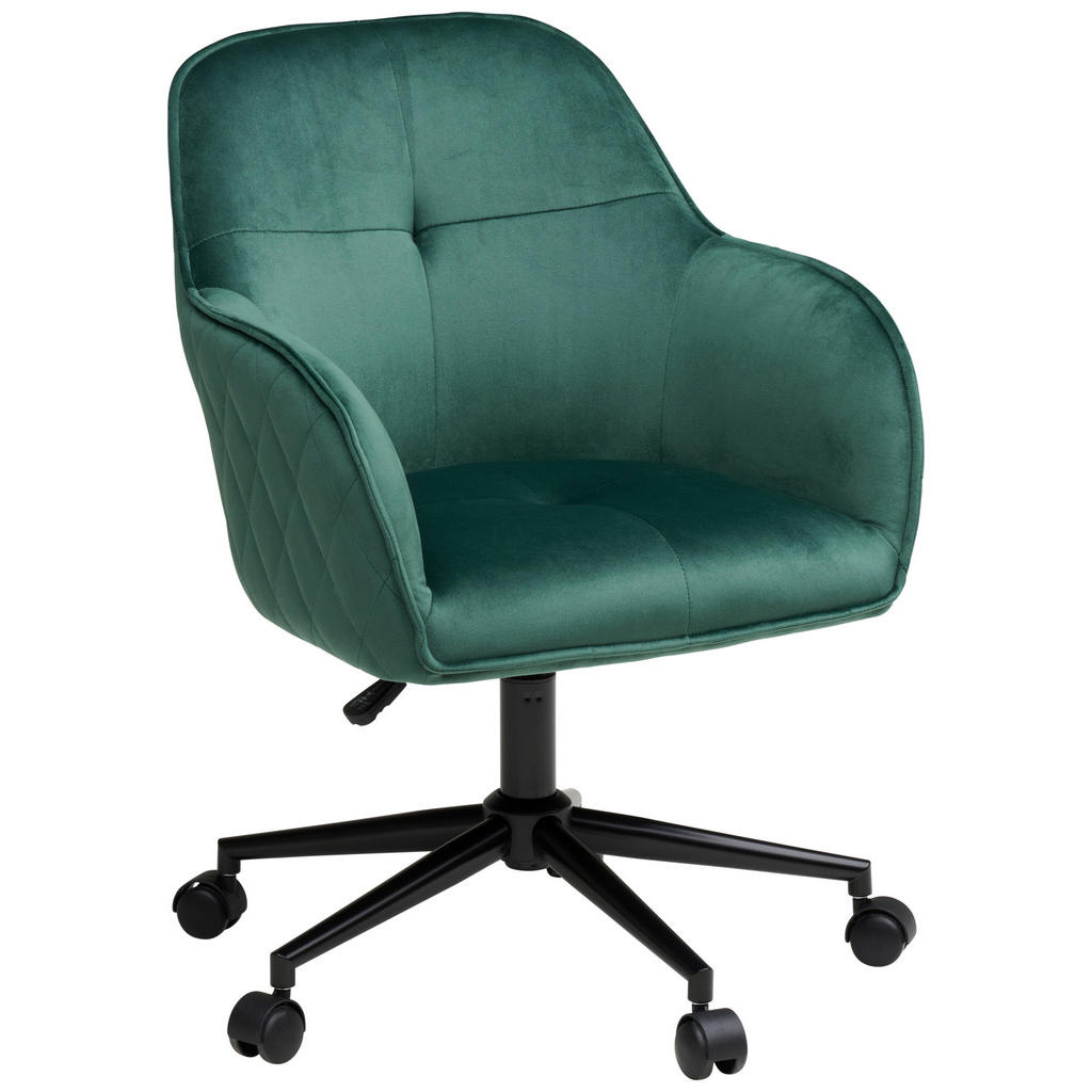 Livetastic OTOČNÁ ŽIDLE, samet, zelená, černá