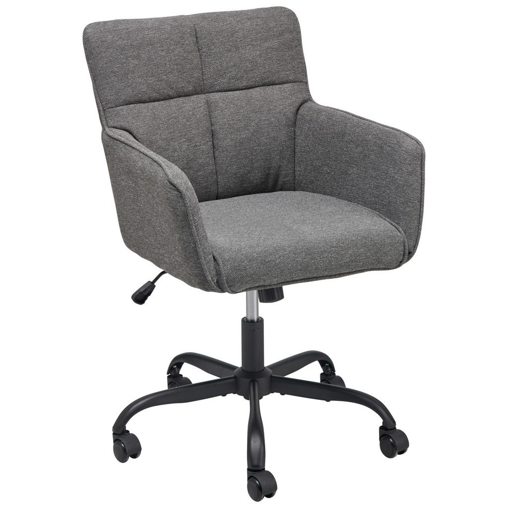 Livetastic OTOČNÁ ŽIDLE, vzhled lnu, tmavě šedá