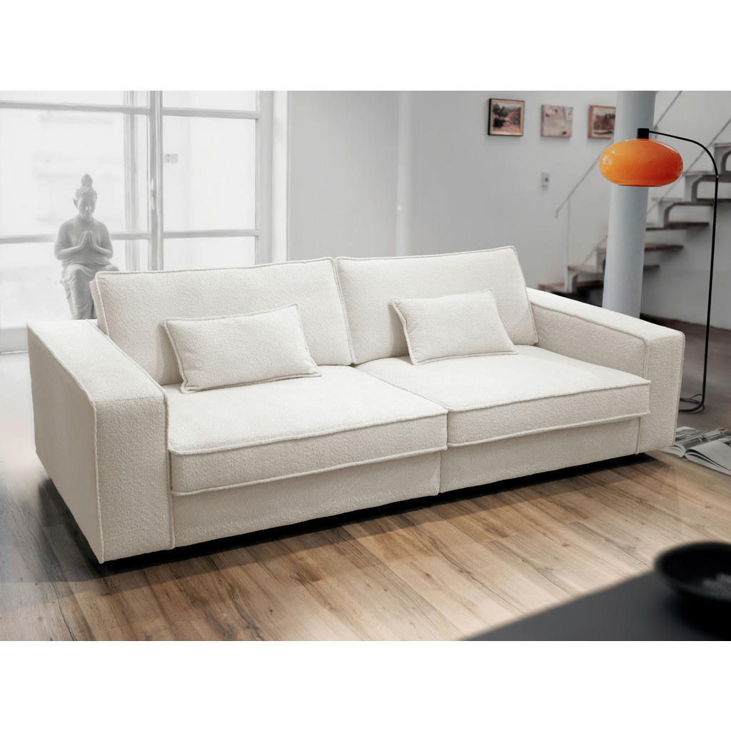 Livetastic POHOVKA BIG SOFA, plast, textil, kompozitní dřevo, krémová