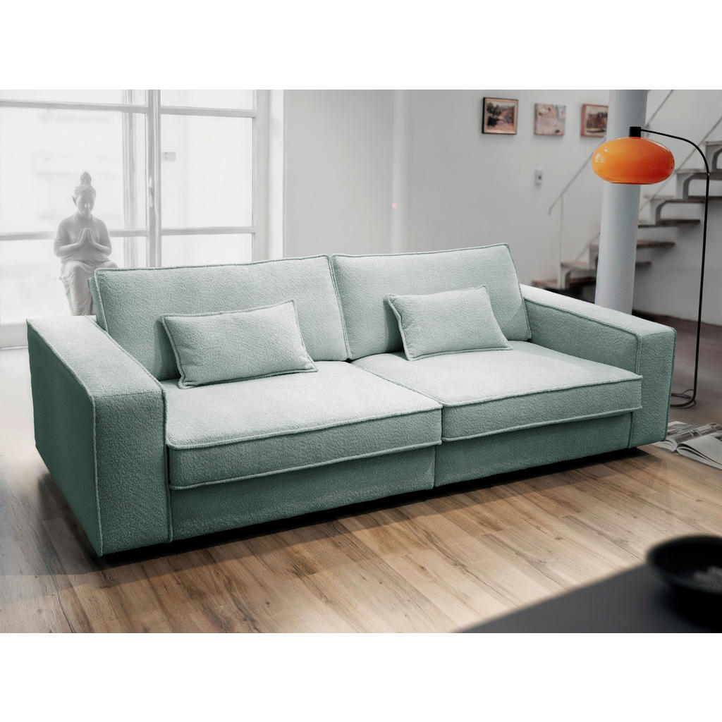 Livetastic POHOVKA BIG SOFA, plast, textil, kompozitní dřevo, mátově zelená