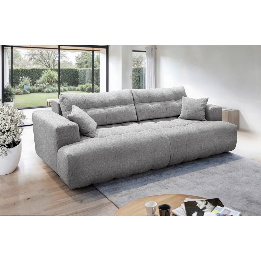 Livetastic POHOVKA BIG SOFA, plast, textil, kompozitní dřevo, šedá