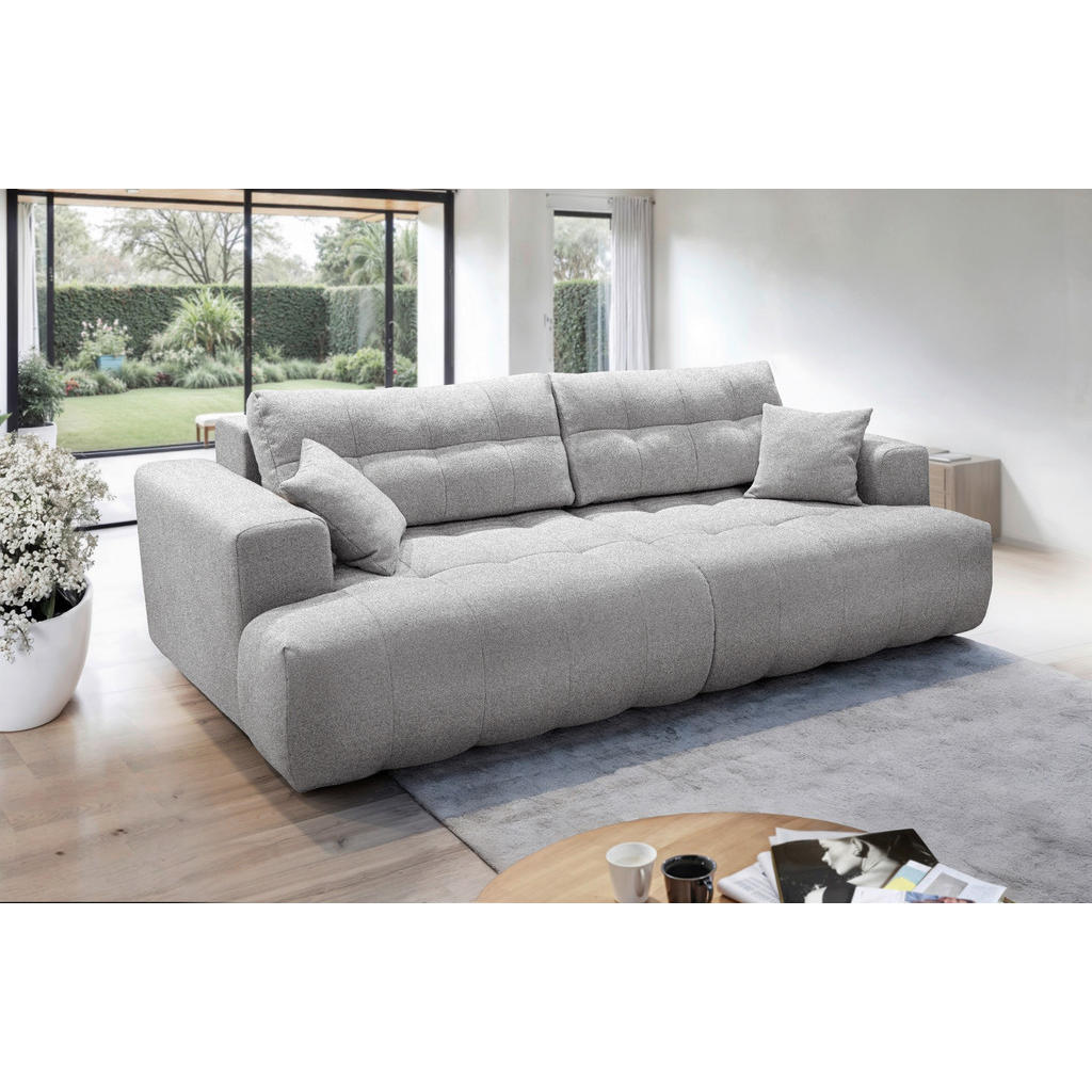 Livetastic POHOVKA BIG SOFA, plast, textil, kompozitní dřevo, šedobéžová