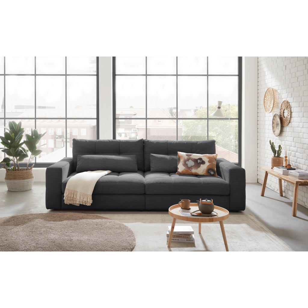 Livetastic POHOVKA BIG SOFA, textil, antracitová