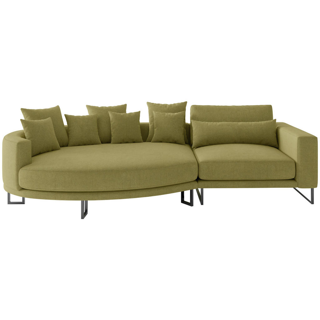 Livetastic POHOVKA BIG SOFA, textil, olivově zelená 1