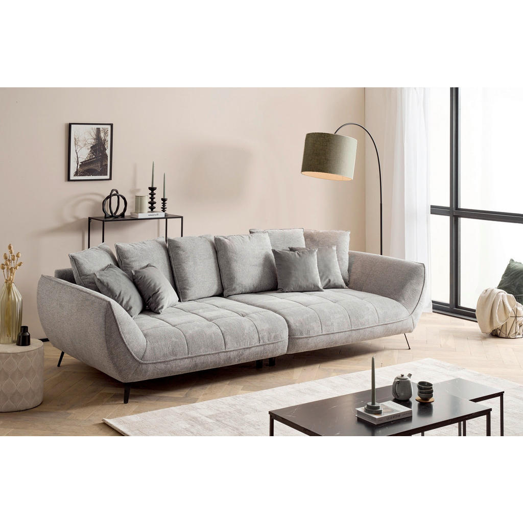 Livetastic POHOVKA BIG SOFA, textil, tmavě šedá
