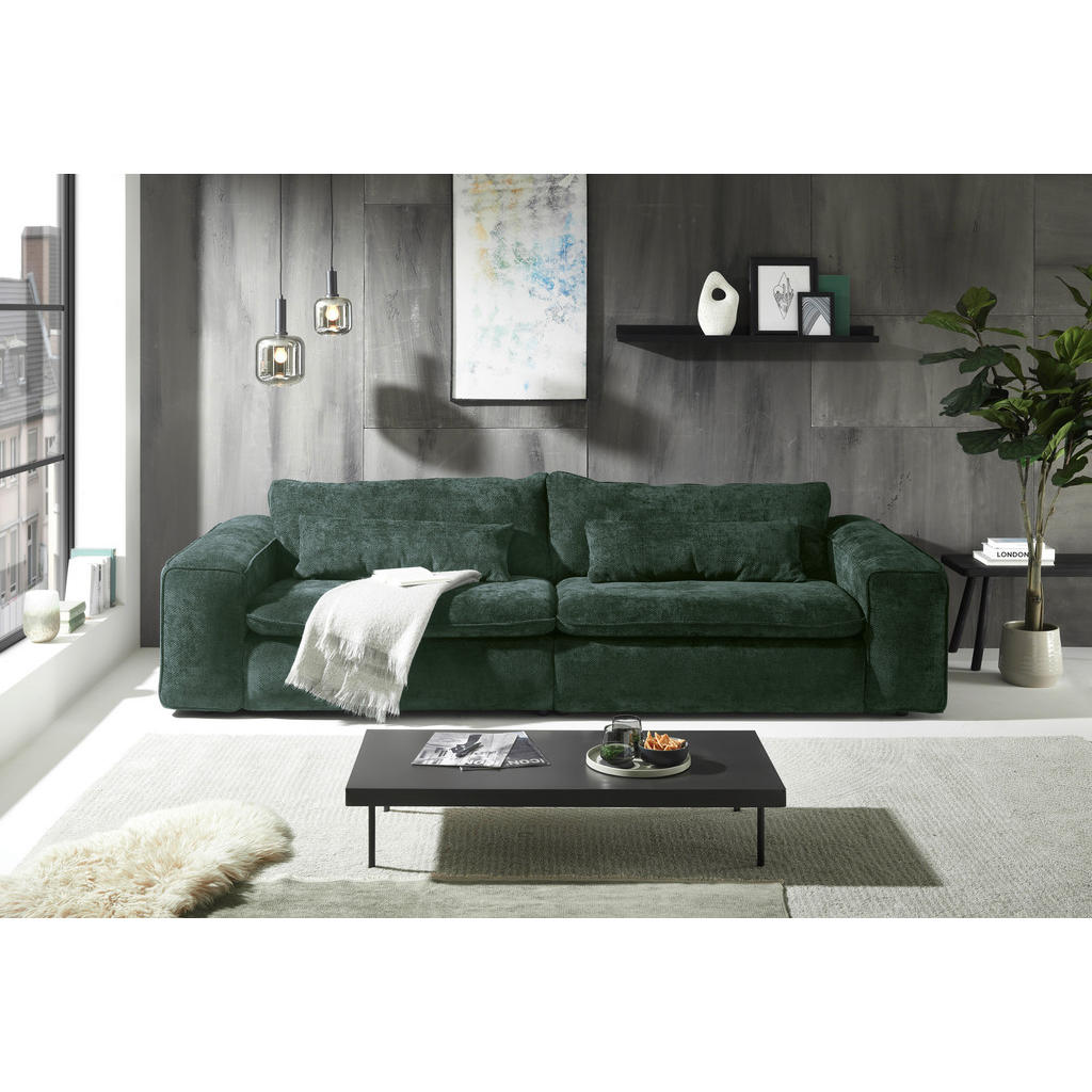 Livetastic POHOVKA BIG SOFA, textil, tmavě zelená 1