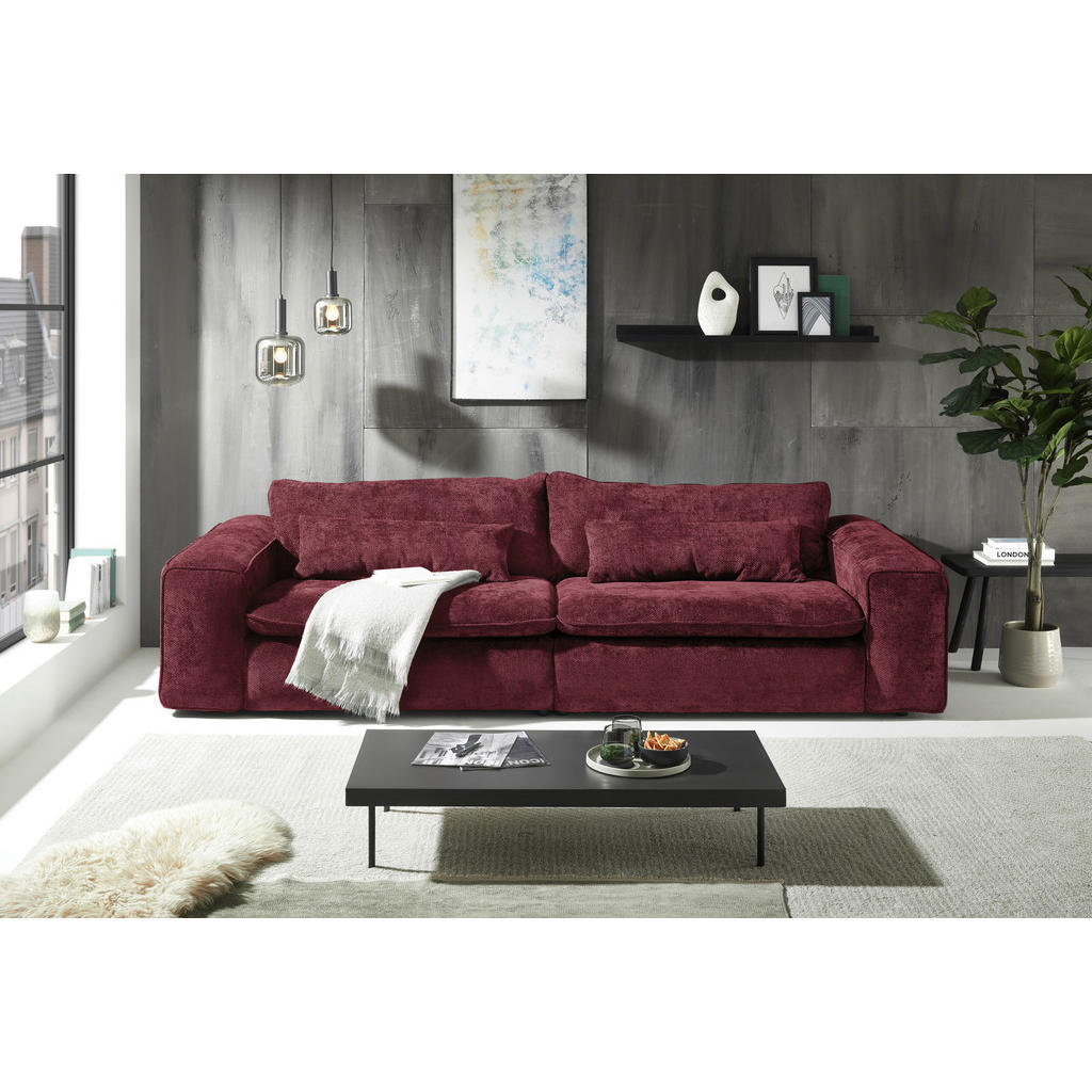 Livetastic POHOVKA BIG SOFA, textil, vínově červená