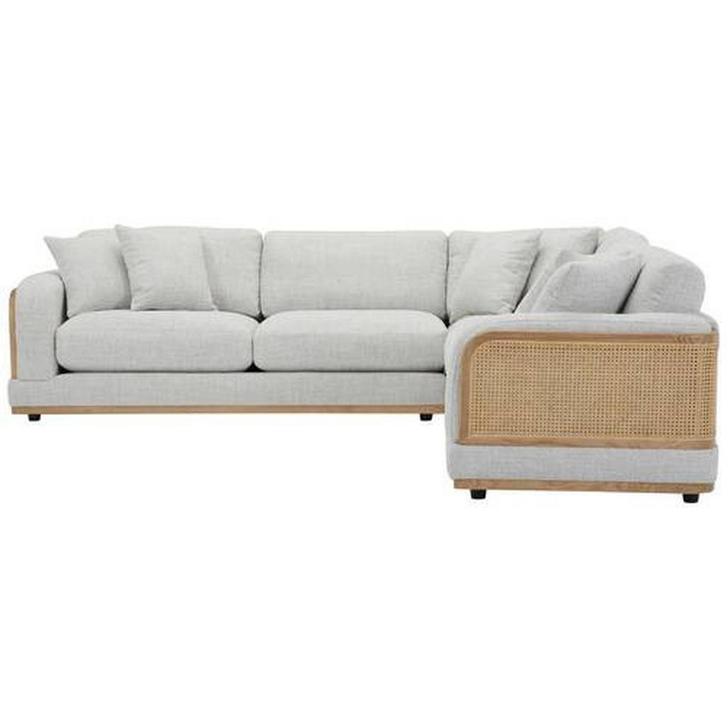 Livetastic ROHOVÁ SEDAČKA, dřevo, textil, světle šedá