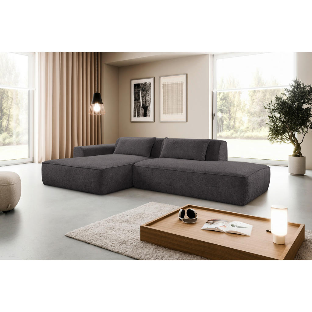 Livetastic ROHOVÁ SEDAČKA, plast, textil, kompozitní dřevo, barvy grafitu