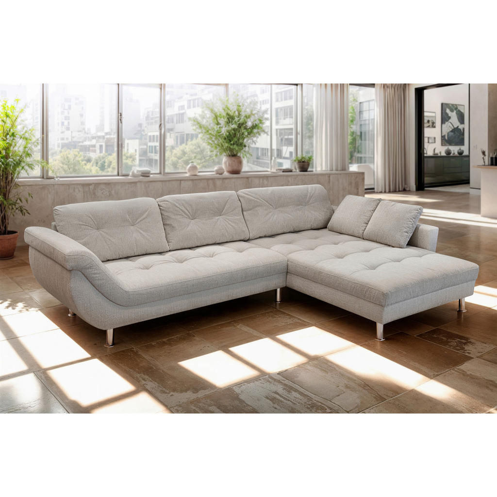 Livetastic ROHOVÁ SEDAČKA, plast, textil, kompozitní dřevo, béžová