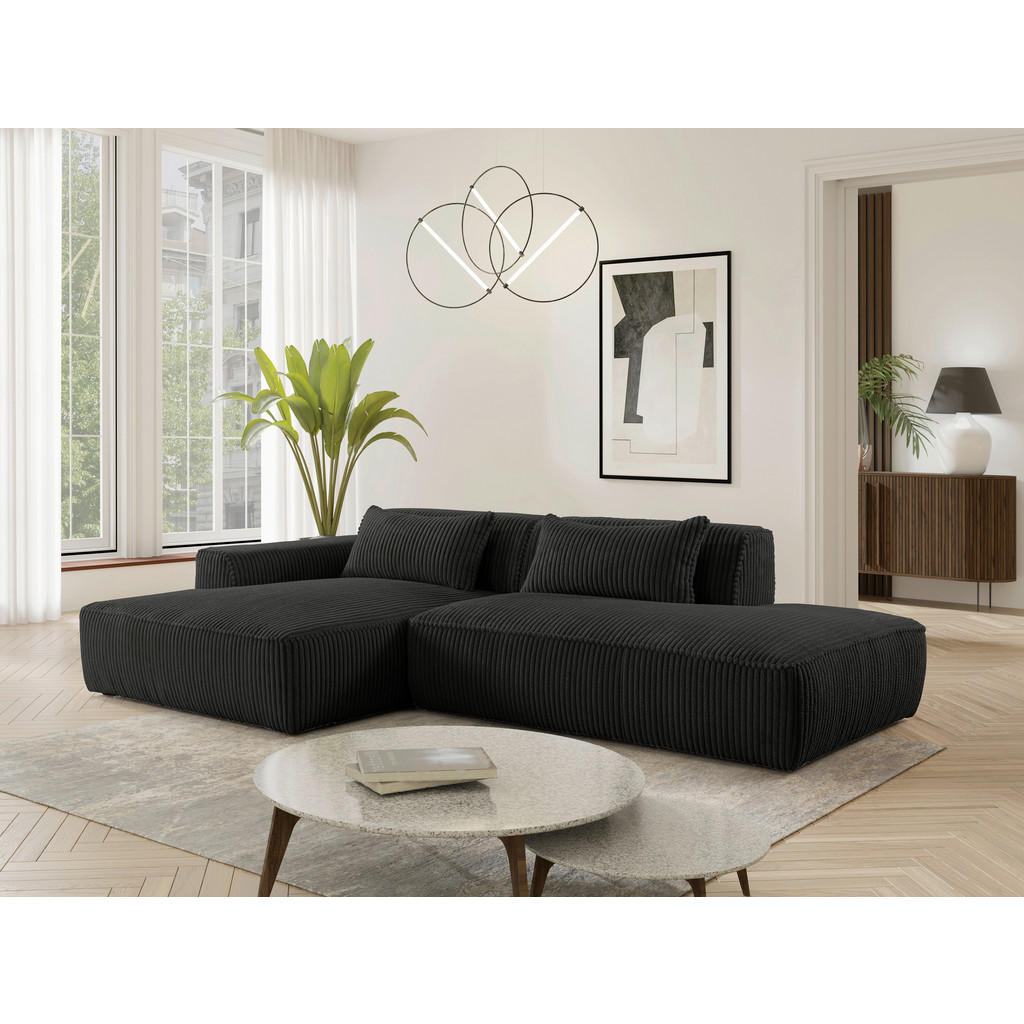 Livetastic ROHOVÁ SEDAČKA, plast, textil, kompozitní dřevo, černá 1