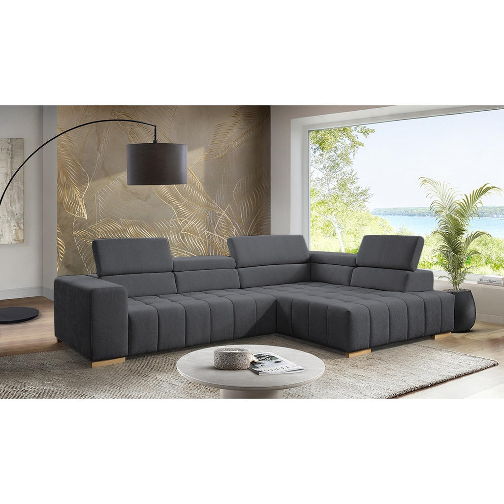 Livetastic ROHOVÁ SEDAČKA, textil, barvy grafitu