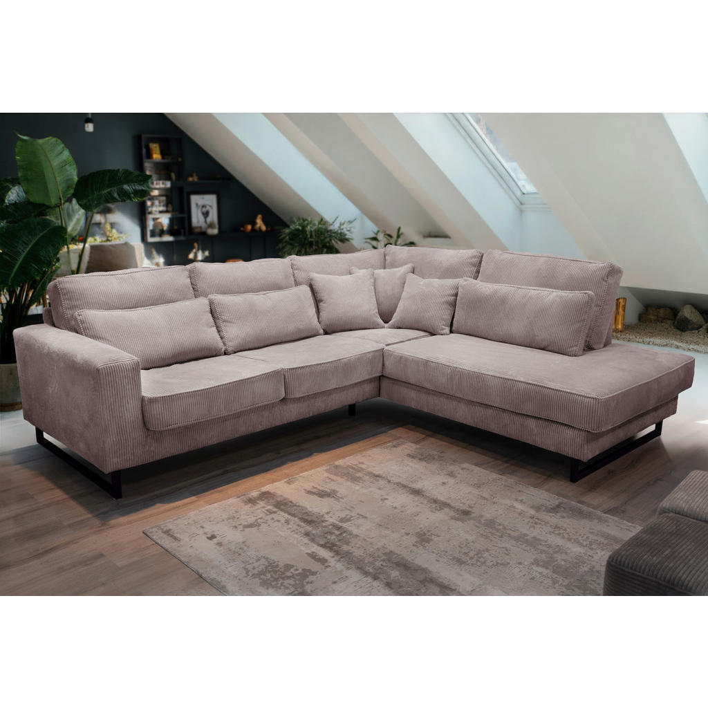 Livetastic ROHOVÁ SEDAČKA, textil, kompozitní dřevo, cappuccino