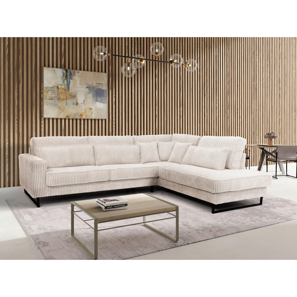 Livetastic ROHOVÁ SEDAČKA, textil, kompozitní dřevo, krémová 1