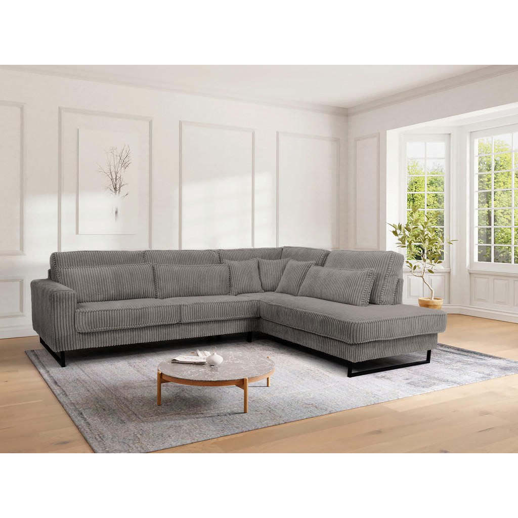 Livetastic ROHOVÁ SEDAČKA, textil, kompozitní dřevo, šedá 1