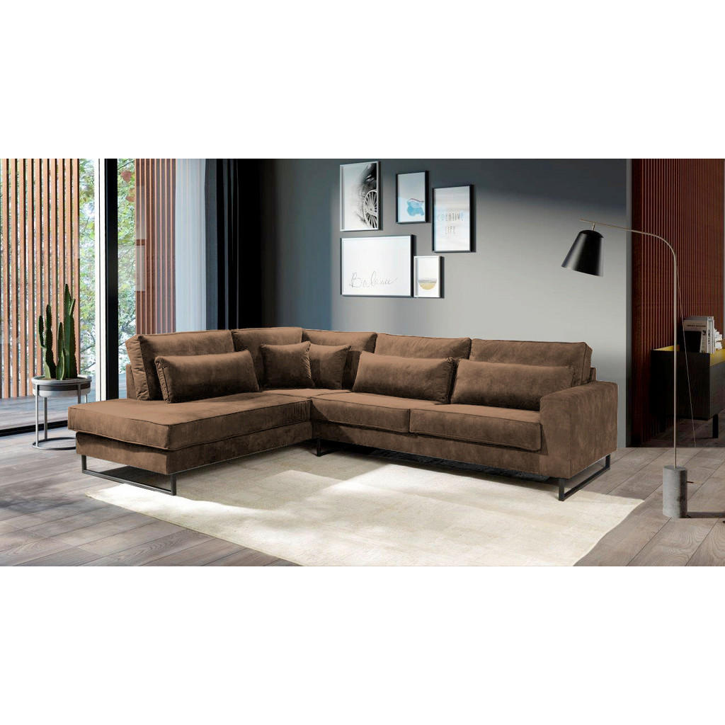 Livetastic ROHOVÁ SEDAČKA, textil, kompozitní dřevo, světle hnědá