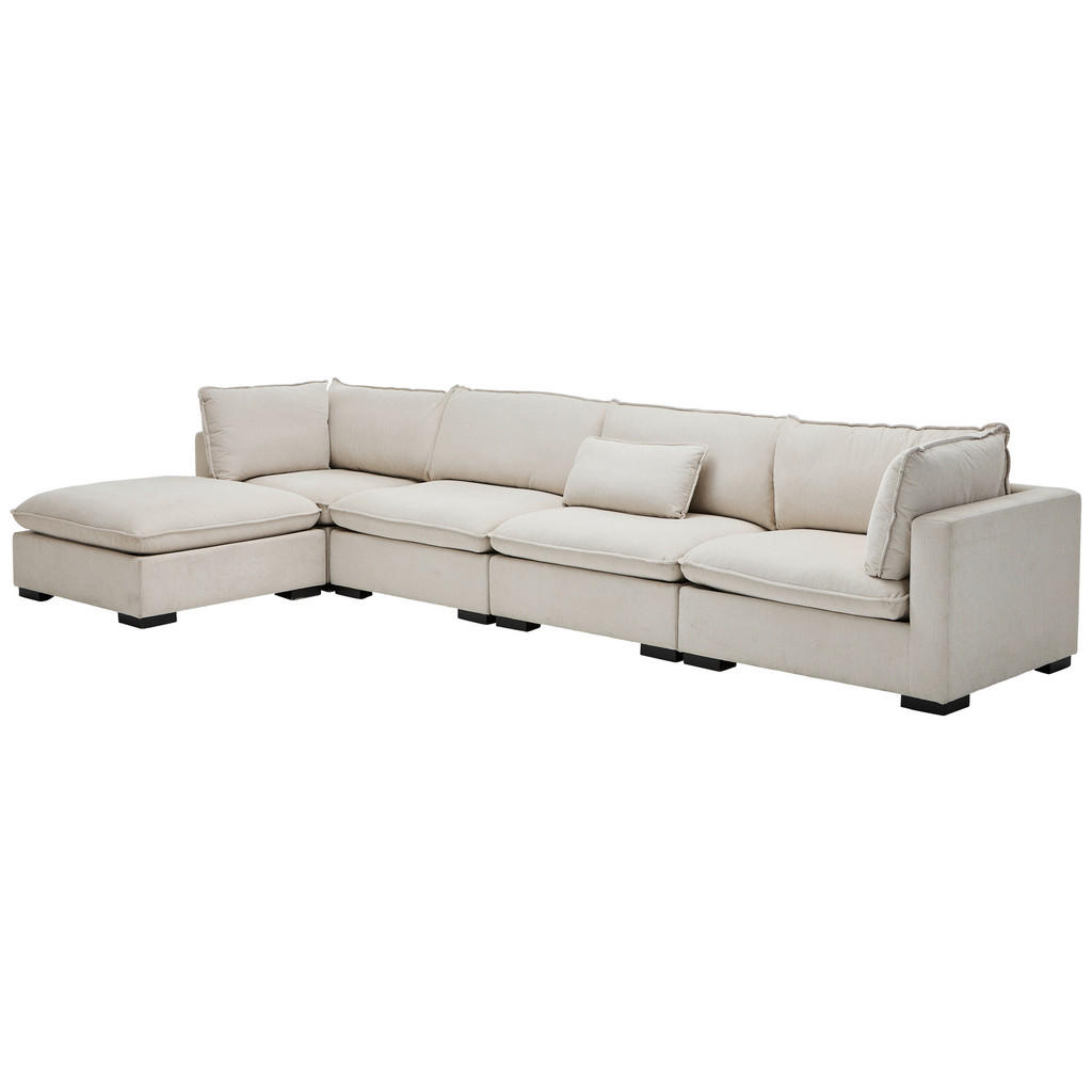Livetastic ROHOVÁ SEDAČKA, textil, krémová 1
