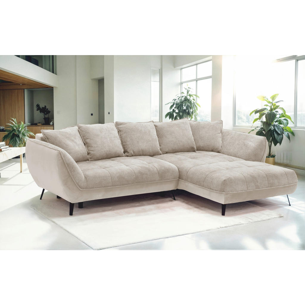 Livetastic ROHOVÁ SEDAČKA, textil, pískové barvy, béžová 1
