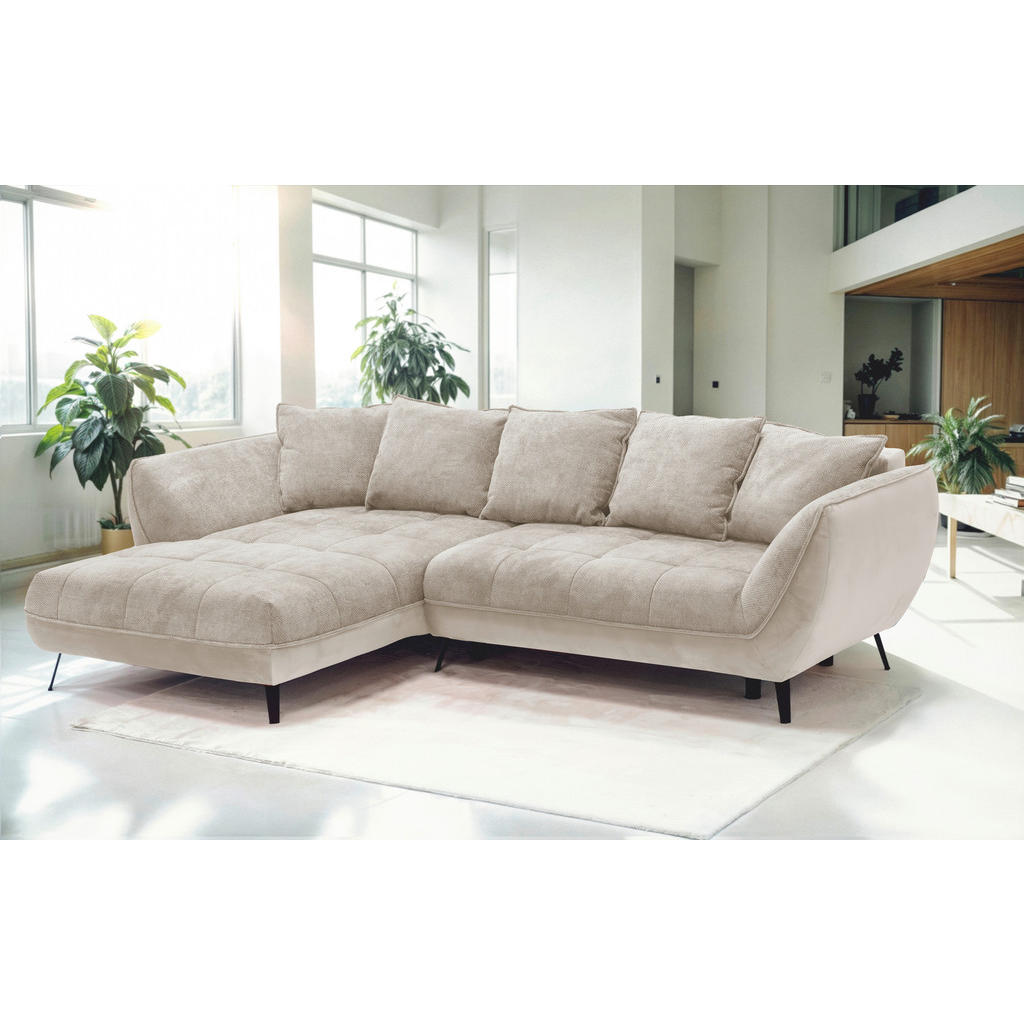Livetastic ROHOVÁ SEDAČKA, textil, pískové barvy, béžová