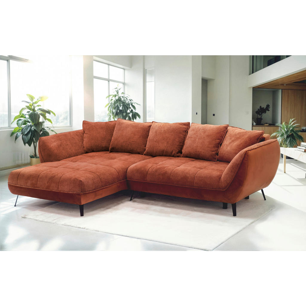 Livetastic ROHOVÁ SEDAČKA, textil, rezavá 1