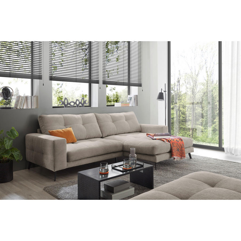 Livetastic ROHOVÁ SEDAČKA, textil, šedobéžová
