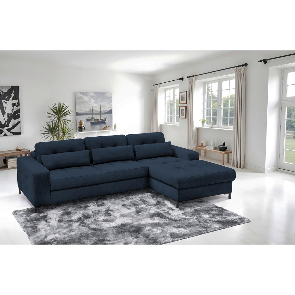 Livetastic ROHOVÁ SEDAČKA, textil, tmavě modrá 1