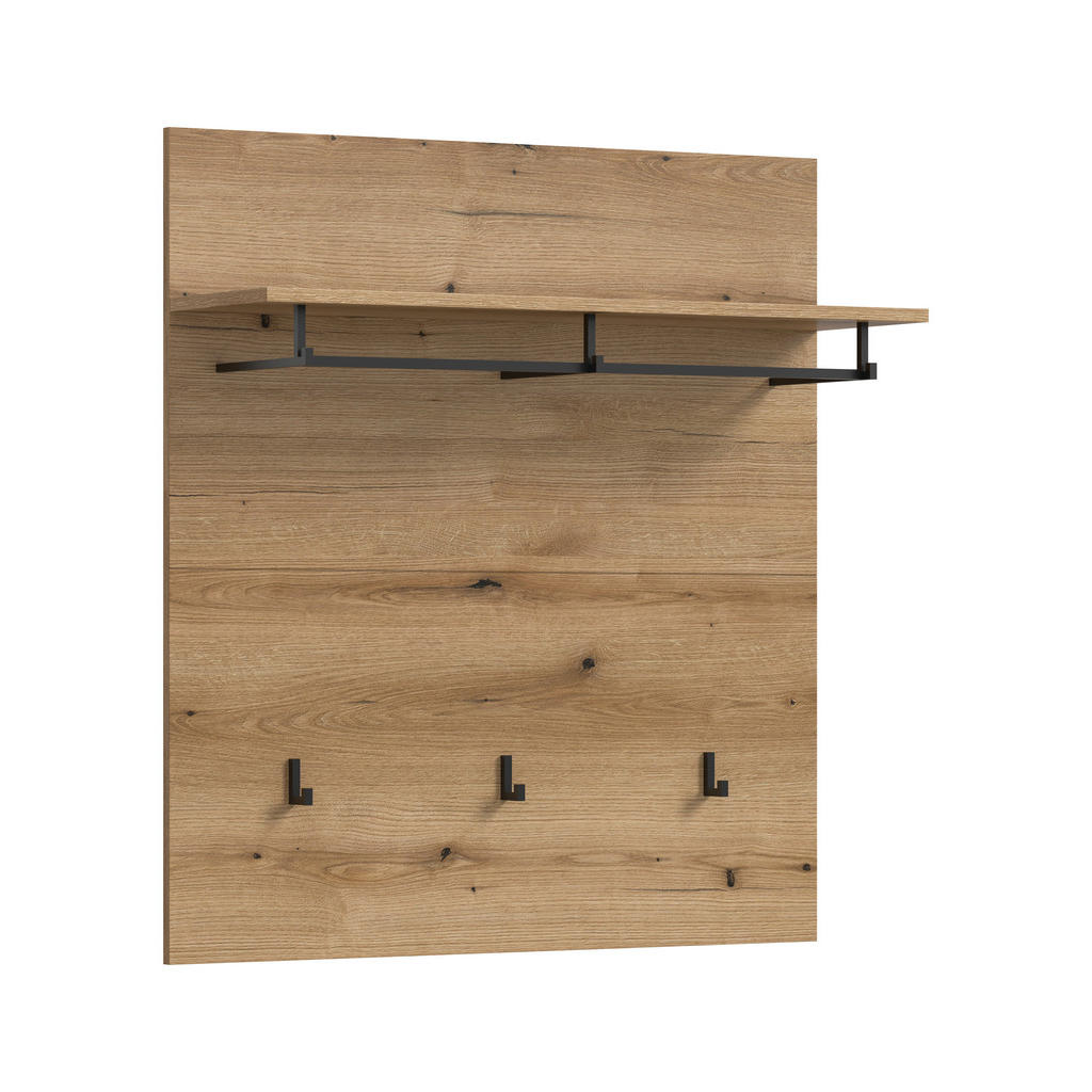 Livetastic ŠATNÍ PANEL, tmavý dub, 90/98/27 cm