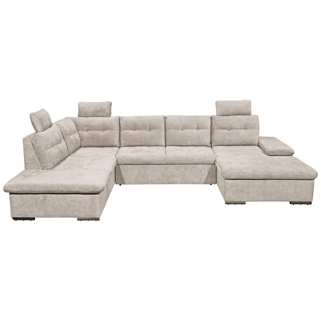 Livetastic SEDACÍ SOUPRAVA, textil, šedobéžová