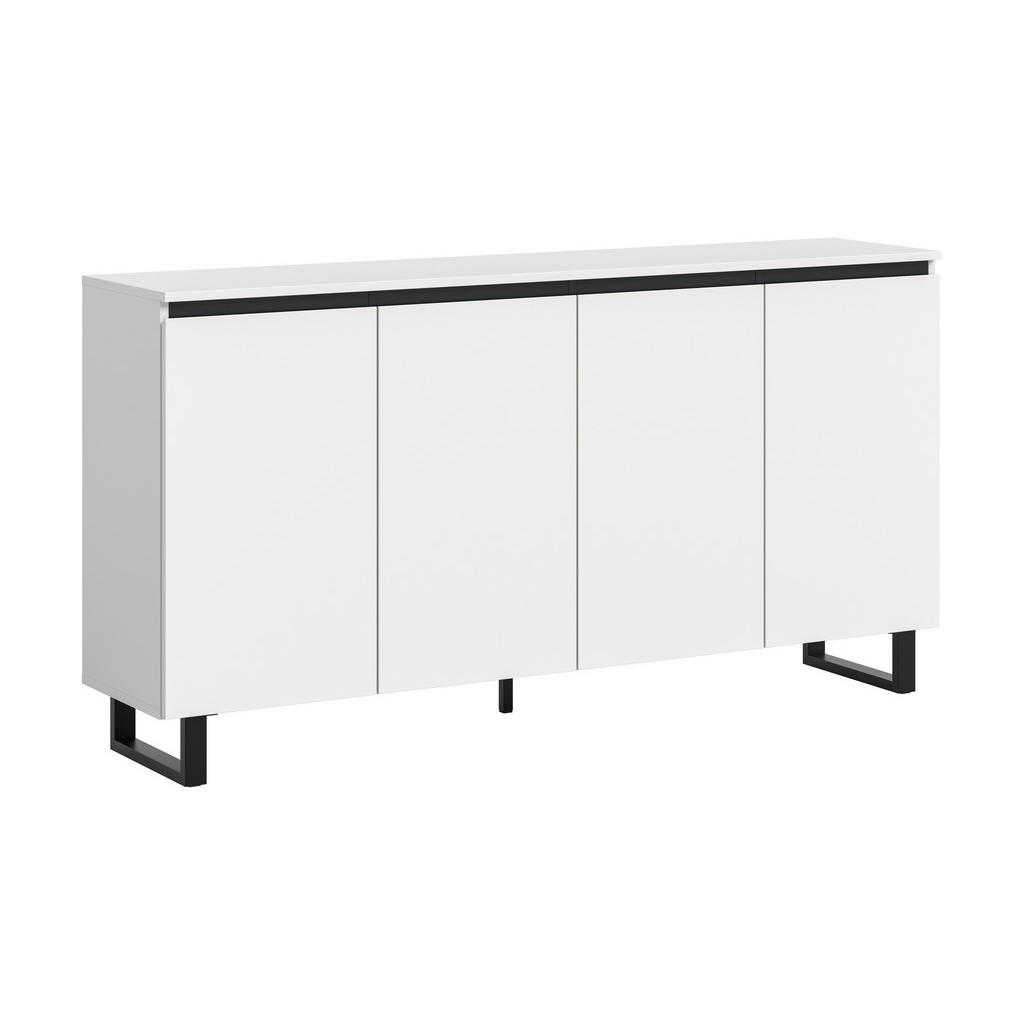 Livetastic ŠIROKÁ KOMODA, bílá, 160/84/36 cm