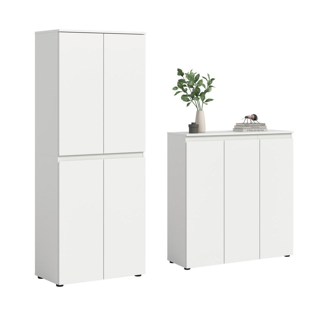 Livetastic SKŘÍŇ NA ODĚV, bílá, 190/175/37 cm