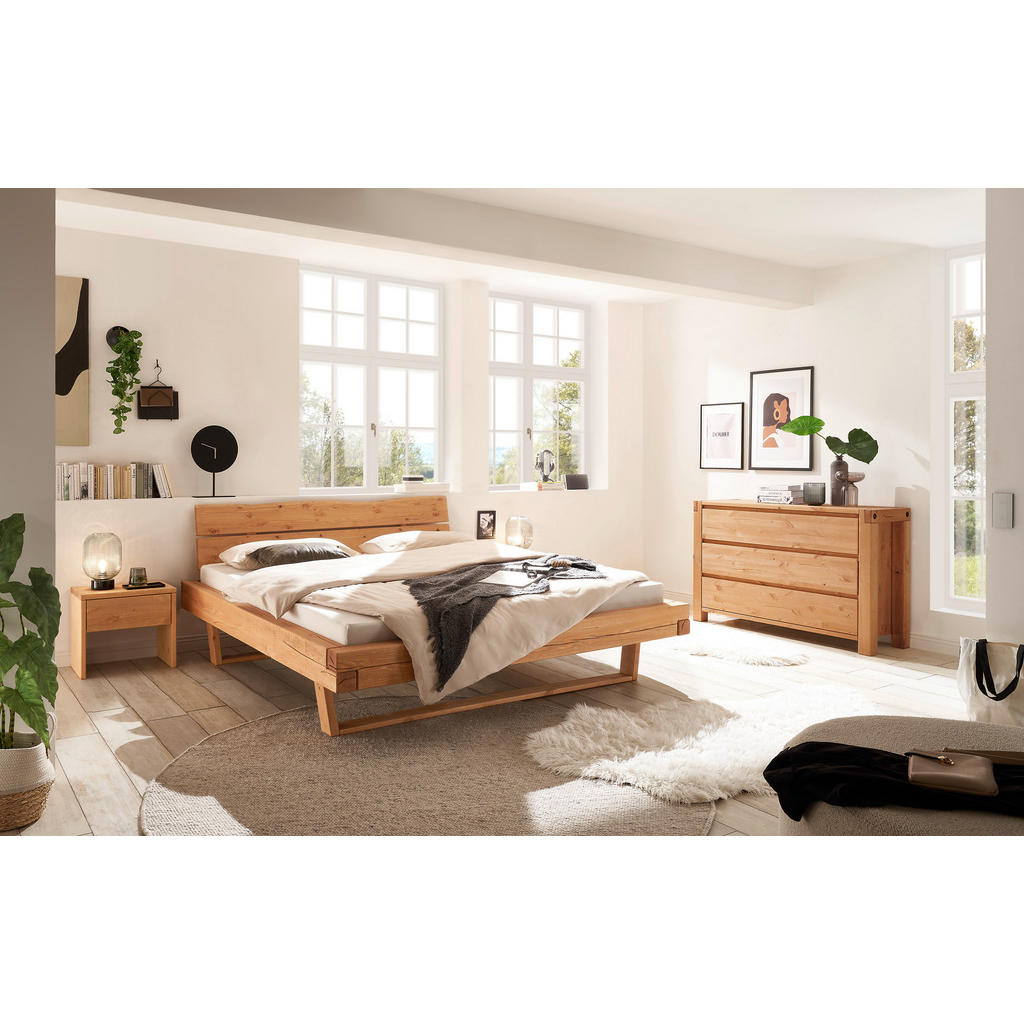 Livetastic TRÁMOVÁ POSTEL, 180/200 cm, barvy dubu, medová