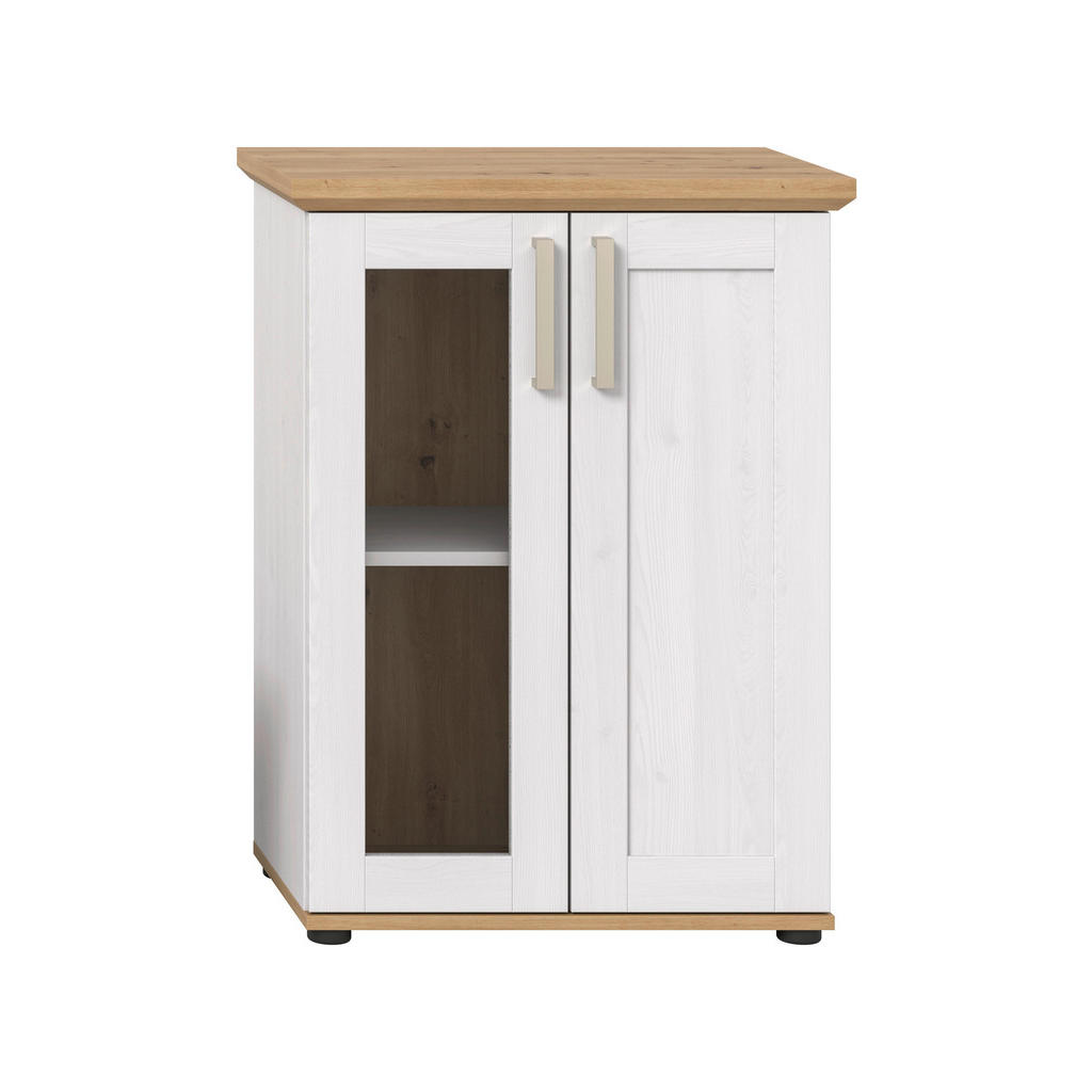 Livetastic VITRÍNA, barvy modřínu, dub artisan, 64/88/37 cm