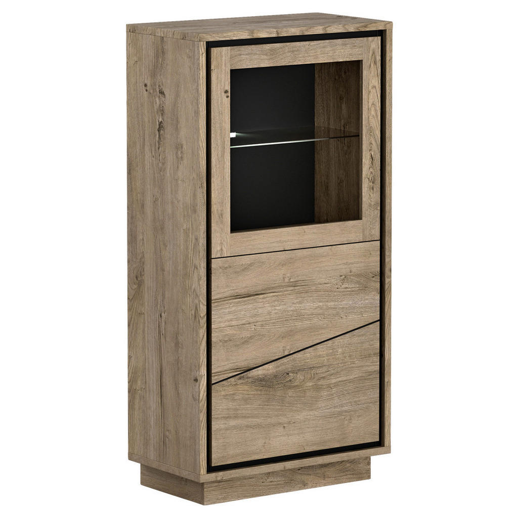 Livetastic VITRÍNA, koňaková, 68/143/37 cm 1