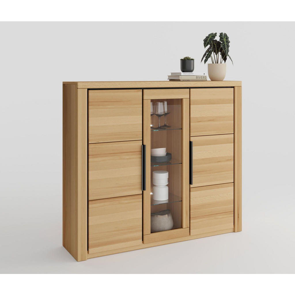 Livetastic VYSOKÁ KOMODA, buk, barvy buku, 160/141/40 cm