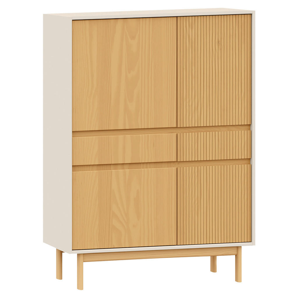 Livetastic VYSOKÁ KOMODA, pinie, barvy pinie, kašmírová, 102/136/42 cm