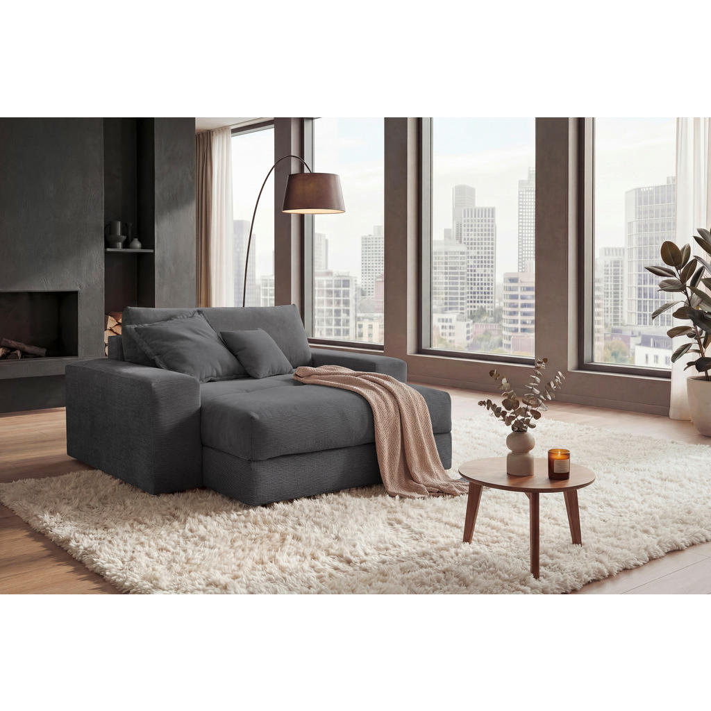 Livetastic XXL KŘESLO, textil, antracitová