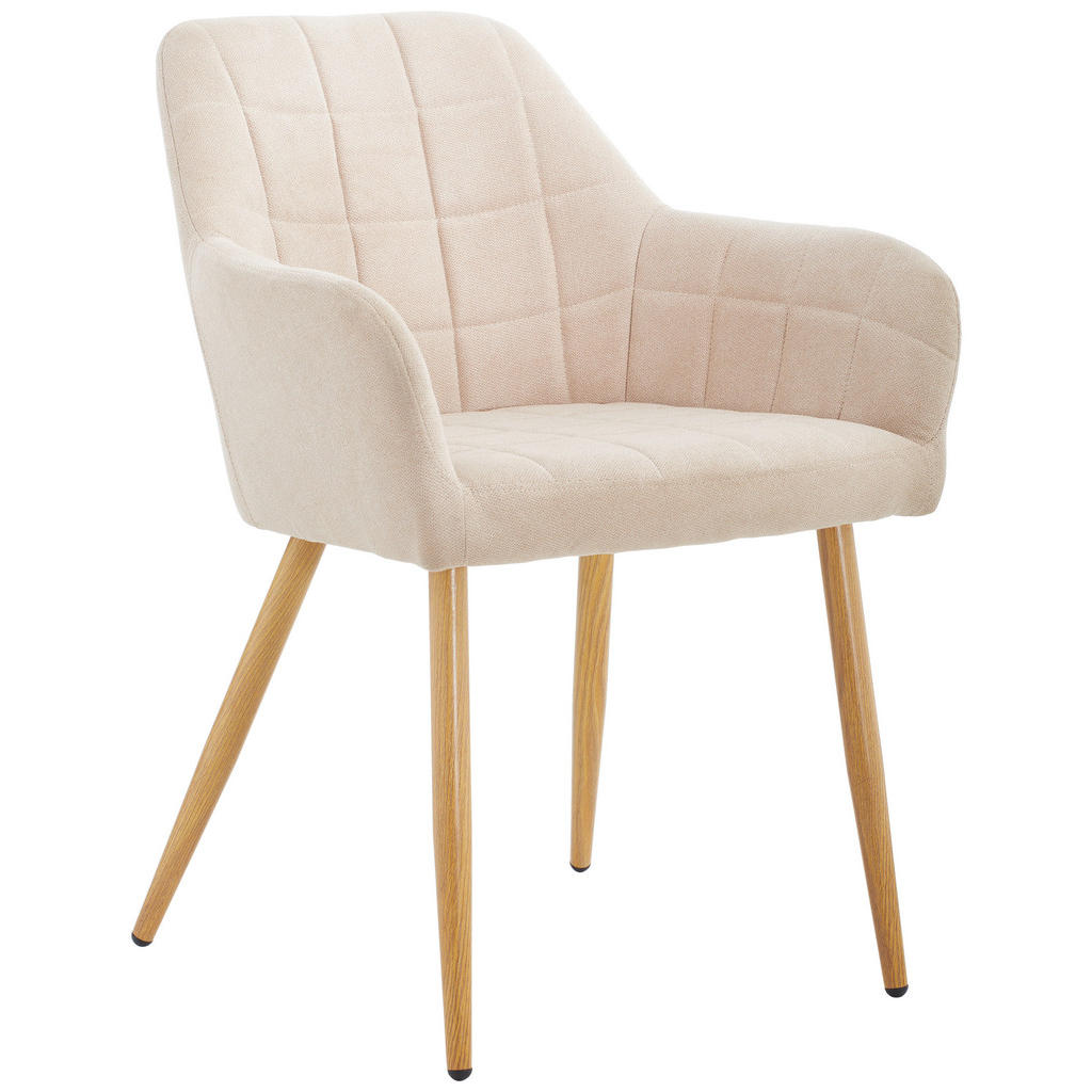 Livetastic ŽIDLE S PODRUČKAMI, železo, samet, světle hnědá