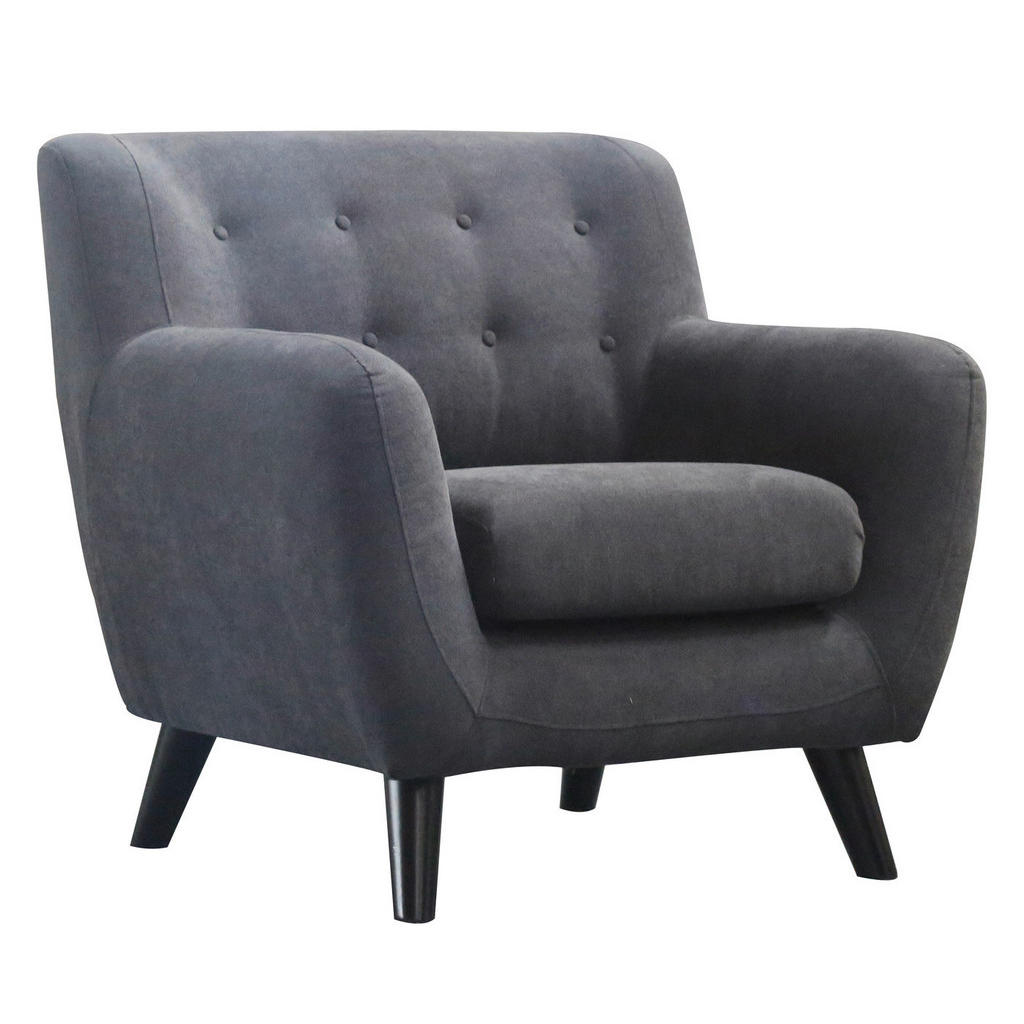 Luca Bessoni KŘESLO, textil, tmavě šedá