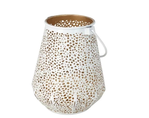 Lucerna 12x15 cm, bílá/šampaň