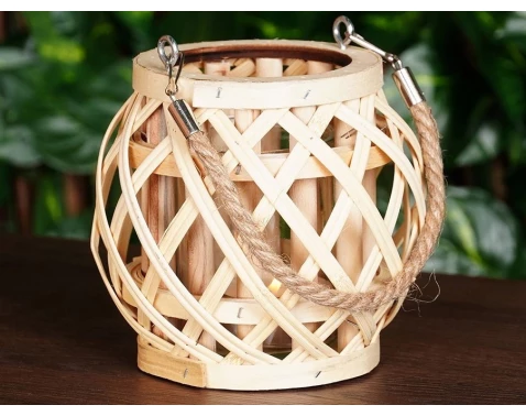 Lucerna bambusová, 15x14 cm