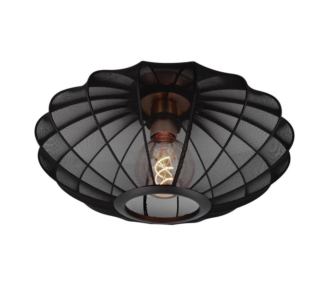 Lucide 03147/40/30 - Stropní svítidlo CORINA 1xE27/40W/230V pr. 40 cm černá 03147/40/30