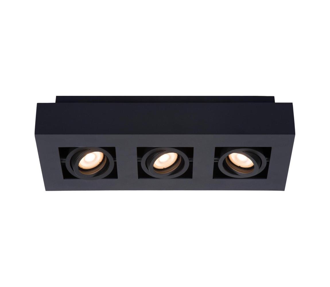 Lucide 09119/16/30 - LED Bodové svítidlo XIRAX 3xGU10/5W/230V černá 09119/16/30