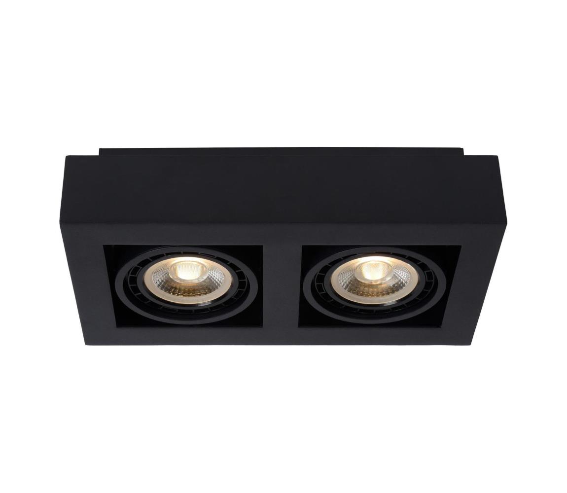 Lucide 09120/24/30 - LED Stmívatelné bodové svítidlo ZEFIX 2xGU10/12W/230V černá 09120/24/30